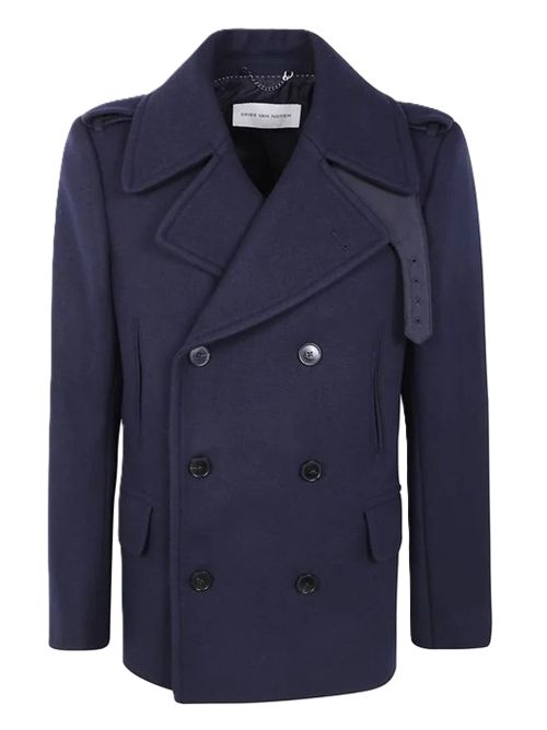 Dries Van Noten Cappotto classico blu da uomo Rafaell DRIES VAN NOTEN | 020236-2216-509NAV